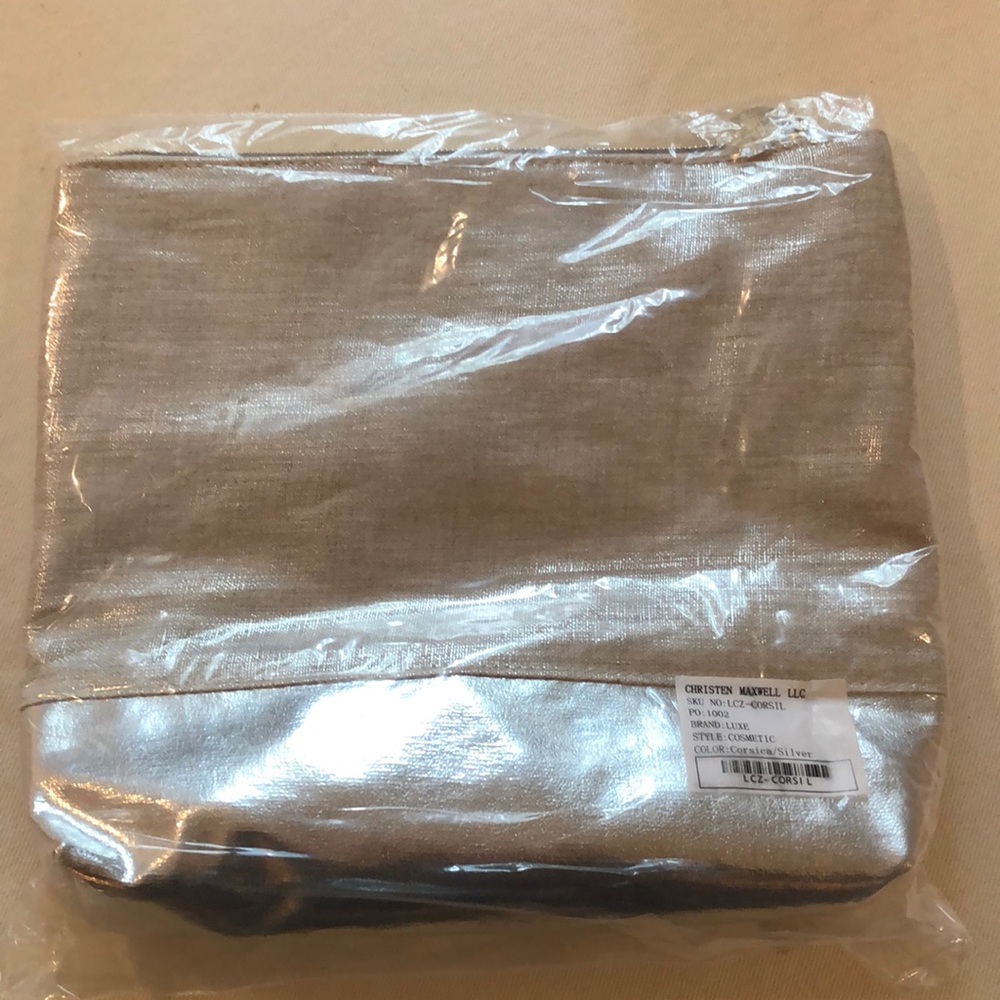 Christen Maxwell LLC Corsica/Silver Cosmetic Bag